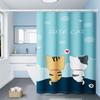 Cortina de ducha con impresión digital, impermeable y a prueba de moho, con partición de retención de agua para baño, disponible directamente de fábrica.