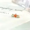 Aretes Pequeños de Caramelo de Aleación de Titanio F-136 Circonia G23 Titanio Rosca Interna Circonia Labret Aretes de Oreja Joyería para Piercing
