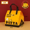 Bolsa Térmica para Entrega de Pizza, Bolsa Desechable de Papel de Aluminio con Empaque Especial, para Hornear Pastel, Té de Leche, Bolsa Tote para Barbacoa, Personalizada