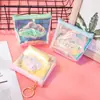 Bolsa de Monedas de Gel para Chica Ins Bolsa Transparente Láser para Labial Bolsa para Cable de Datos Bolsa para Toallas Sanitarias Bolsa de Cosméticos Digital Estilo Ins