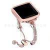 Adequado para Xiaomi 8Pro Apple Watch 1ª-8ª Geração Pulseira Apple Watch Pulseira de Joia Diamante Cilíndrico