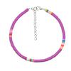 Europa e Estados Unidos pulseira de tornozeleira de cerâmica macia colorida mix and match amizade DIY Boêmia usando pulseira de tornozeleira