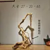 Adornos de Talla de Raíz de Ciprés de Acantilado de Taihang, Tallas de Madera Natural de Forma Libre de Guanyin y Maitreya, Artículos de Regalo, Artesanías de Madera Añeja