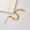 S02 Pulsera de Cadena Cubana con Baño de Oro de 18 Quilates, Moderna y a la Moda, Joyería de Cadena de Acero Inoxidable Personalizada