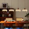 Candelabro de restaurante, lámpara de techo estilo vintage, lámpara de pasillo iceberg gota color nogal retro, candelabro ajustable estilo francés para mesita de noche