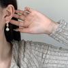 Aretes de Lujo Ligero con Letra de Perla de Alta Gama con Diseño Nicho Versátiles para el Día a Día Exquisitos Elegantes Personalizados