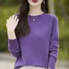 Camada base ready-to-wear de primeira linha suéter vermelho feminino estilo outono e inverno plus size feminino roupa top gola redonda malha base layer feminino