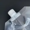 Em estoque Saco com Bico de Sucção Transparente 1L para Imprimir Atacado Molho de Gergelim Suco Embalagem Universal para Imprimir