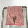 Toalla Linda de Gatito Estampado de Leopardo Engrosada para Lavado de Cara Toalla Facial de Coral Absorbente Secado Rápido Pareja Nuevo Hogar
