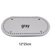 Fundo Rígido para Bolsa de Crochê 12-25cm DIY Placa de Fundo de Couro Tira de Tecido Fio Crochê Base Oval para Bolsa Fundo