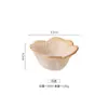 Plato pequeño de cerámica rústica con textura amasada a mano, plato con forma de flor para postre y frutas secas, plato de cerámica para condimentos estilo vintage, plato para salsas, venta al por mayor de vajilla