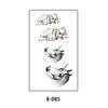 Pegatinas de tatuaje pequeñas y frescas, directas de fábrica, nuevas, de alto sentido, con letras en inglés, pegatinas de tatuaje personalizadas de figuras pequeñas