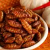 Pupas de Gusano de Seda Crujientes Listas para Comer, Especialidad de Shandong, Pupas de Gusano de Seda Pequeñas Fritas Cinco Especias, Snacks Cocidos, Venta al por Mayor para Uso Comercial