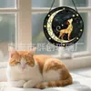 Cão Lunar de Vidro Colorido Transfronteiriço Pingente Decoração de Vidro para Casa Ornamento de Janela Jardim Apanhador de Sol