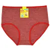 Puesto de modelos de 5 yuanes bragas de señora tía de mediana edad ropa interior a rayas simple color liso ropa interior de mujer al por mayor
