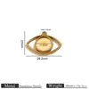Accesorios para Joyería DIY Chapados en Oro de Acero Inoxidable, Broches con Forma de Corazón, Ojo del Diablo, Broches de Figura de Ocho para Pulseras y Collares, Hecho a Mano