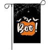 Bandera de Jardín Transfronteriza Lino Doble Cara Impresa Bandera de Jardín Gato de Halloween Castillo Calabaza Bandera de Jardín Sin Mástil Venta al por Mayor