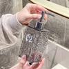 Botella Espumosa de Aspecto Elevado Transparente Hotel de Lujo Accesible Champú Tipo Push Espuma Gel de Ducha Desinfectante de Manos Botella Vacía