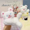 Venda quente desenho animado fofo animal de estimação de pelúcia com cabelo frito pingente de boneca rede popular acessórios para pendurar na bolsa gatinho com cabelo frito presente atacado