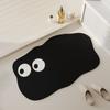 Tapete absorvente de lama diatomácea dos desenhos animados porta do banheiro tapete antiderrapante porta do banheiro de secagem rápida tapete entrega de uma peça