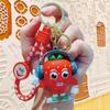Exquisita Cadena de Llavero Colgante de Muñeco de Fruta para Auriculares Regalo Pequeño Ins Lindo Colgante para Bolso Cadena de Llavero Joyería