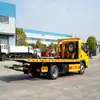 Chasis de Camión Pesado para Remolque Dongfeng Marca Azul Yunnei de 160 Caballos de Fuerza con Bastidor de Tres Capas y Eje Trasero Grande, Especializado para Rescate