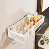 Estante de almacenamiento para baño, organizador de baño de pared sin taladro, bandeja de pared para inodoro, lavabo, lavado de manos y área de ducha