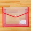 Bolsa para Archivos A5/A4 Bolsa de Almacenamiento Botón Bolsa para Exámenes Estudiantil Broche de Presión Bolsa para Archivos de Información Bolsa Transparente Tridimensional Venta al por Mayor