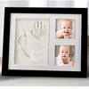 Marco de Fotos de Manos y Pies para Bebé, Conmemoración de Nacimiento e Primer Cumpleaños de Bebé, Foto de Mascota, Almohadilla de Tinta para Huellas de Pies, Huella de Pie de Mascota
