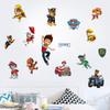 Adesivos de parede de desenho animado 3D estéreo Dog Patrol para quarto de criança, decoração de parede, papel de parede, adesivos autoadesivos 1486