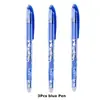 Caneta Apagável 0.5 Azul Cristal Fricção Caneta Facilmente Apagável Preto Carvão Recarga Neutra Ponta Completa Magia Caneta Apagável a Quente para Estudantes