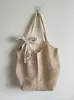 Bolsa de Palha Tecida para Mulheres, Grande Capacidade, Nova Coleção Primavera/Verão 2025, Versátil, Casual, com Recortes, de Ombro Único, para Praia e Férias
