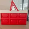 Caja de Regalo para Boda Caja Plegable Roja de Almacenamiento para Boda Cesta de Regalo Colorida Estilo Camping Coche Dibujos Animados Almacenamiento de Snacks