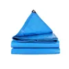 Lona de Plástico PE Tela Impermeable Doble Azul 140g Aislamiento Térmico Exterior Protección Solar Cubierta para Lluvia de Camión Cubierta Gruesa para Sombrilla
