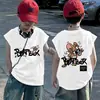 Camiseta sin mangas para niños, Verano, Algodón Puro, Nuevo Estilo 2026, Chaleco de Moda para Niños Mayores, Camiseta sin Mangas Estilo Americano