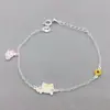 Pulsera de plata de ley S925 nueva gota de esmalte linda caricatura femenina pulsera en vivo más vendida venta directa de fábrica transfronteriza