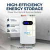 Bateria de Fosfato de Ferro e Lítio Solar Lifepo4 51.2V400Ah Doméstica 48V Bateria de Armazenamento de Energia Fotovoltaica 20 Quilowatts-Hora