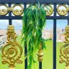 Plantas Verdes Simuladas, Helechos Artificiales, Hojas Persas de 5 Puntas y 2 Patas, Hojas Verdes para Montar en la Pared, Enredaderas, Plantas Verdes Colgantes para Interiores y Exteriores
