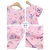 Camisola de Menina Verão Fresca Fina Camisola Estilo Princesa para Menina Seda Gelo para Bebê Roupas de Casa Infantis Saia