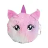 Porta-moedas de unicórnio brinquedo de pelúcia cabelo longo Bolsa infantil estudantil portátil armazenamento bolsa para fones de ouvido porta-moedas de pelúcia