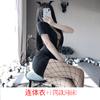 Encantador Conejo Ropa Interior Sexy para Mujer Seda para Mujer Ropa de Baño Cremallera Doble Cabeza Manga Corta Engranaje Abierto Jumpsuit Sexy Libre 2254