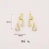 Diseño Creativo Asimétrico Pendientes de Gota de Agua, Pendientes Exquisitos Diarios de Moda y Gama Alta Estilo Ins Pendientes con Pasador de Plata 925