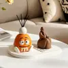 Ornamento aromático divertido em formato de M&M para uso no banheiro e em casa, de longa duração, eliminador de odores de alta qualidade com retenção de fragrância