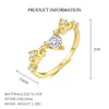 Yuanfan Plata de Ley S925 Circonio de Color Corazón Pendientes de Lujo Accesible Anillo de Dopamina Personalizado para Mujer Juego de Collares de Venta Caliente Europeos y Americanos