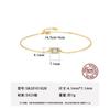 Pulseira de prata 925 PAG & MAG para menina com zircônia incrustada de fábrica joias simples moda comércio exterior atacado transfronteiriço