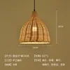 Lámpara colgante de bambú tejido, iluminación de nuevo estilo chino, lámpara de sala de té y restaurante tejida con ratán estilo Zen, linterna de bambú estilo japonés, pantalla de lámpara antigua para casa de huéspedes