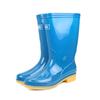 Botas de lluvia de moda Shanghai Huili 813 para mujer, botas de lluvia de media caña, antideslizantes, resistentes al desgaste, suela de tendón de res, color, zapatos para agua al por mayor