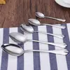 Kaiwang Gota de Agua Acero Inoxidable Cuchara Estilo Coreano Cuchara de Café Cuchara de Sopa Regalo Logo Gratis Fabricante Mayorista