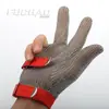 Guantes de Alambre de Acero Resistentes al Corte, Guantes Protectores de Anillos de Acero Anti-Corte, Guantes Metálicos de Acero Inoxidable, Transfronterizo