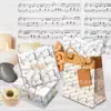 Wx051 Nota Musical Papel de Seda Sydney 17g Presente Doce Papel de Embrulho à Prova de Umidade Preto e Branco Nota Musical Papel de Seda Decorativo